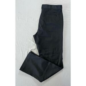 Nike 472532 Flat Front Lightweight Microfiber Golf Pants. Black, Men's 32X32 EUC